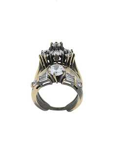 Iosselliani White Eclipse stacked ring