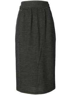 Fendi Vintage юбка с вышивкой