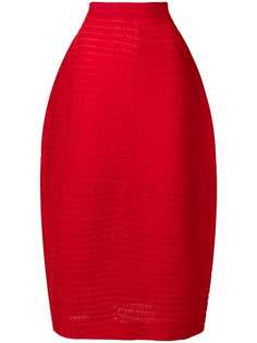 Jil Sander юбка прямого кроя с завышенной талией