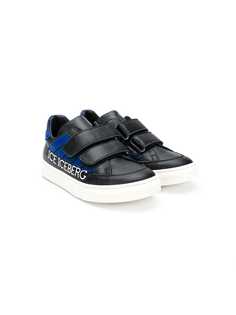 Iceberg Kids touch strap logo sneakers