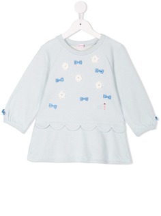 Miki House bow-appliquéd sweatshirt