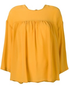 Semicouture блузка с плиссированными деталями