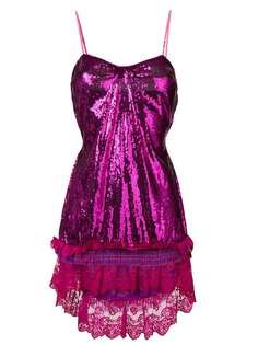 Christian Pellizzari платье мини с пайетками