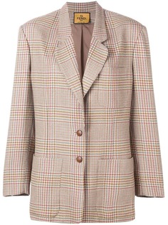 Fendi Vintage блейзер в клетку
