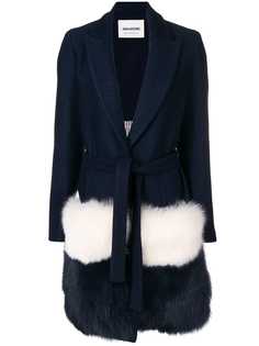 Ava Adore пальто с меховыми вставками