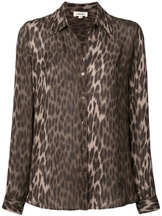 Lagence рубашка с леопардовым принтом