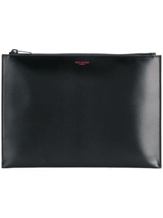 Saint Laurent клатч с тиснением логотипа