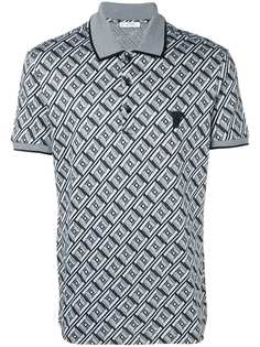 Versace Collection рубашка-поло с геометрическим принтом