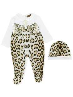 Roberto Cavalli Junior пижама с леопардовым принтом