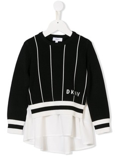 Dkny Kids трикотажный многослойный топ с логотипом