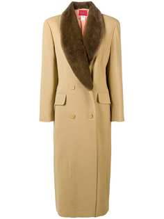 Kenzo Vintage двубортное пальто макси