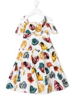 Dolce & Gabbana Kids платье с ракушками