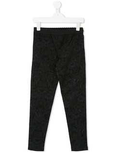 Dolce & Gabbana Kids леггинсы с тиснением в виде цветов