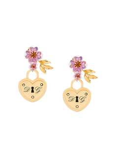 Dolce & Gabbana серьги-подвески с замком