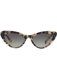 Miu Miu Eyewear солнцезащитные очки в оправе кошачий глаз