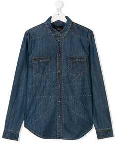 John Richmond Junior TEEN studded denim shirt