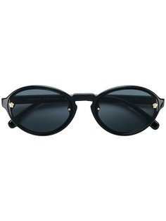 Versace Eyewear солнцезащитные очки в овальной оправе