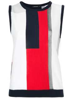 Loveless джемпер без рукавов в стиле колор-блок