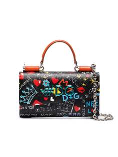 Dolce & Gabbana мини-сумка для телефона с принтом граффити