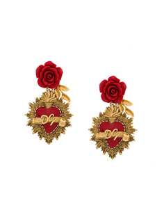 Dolce & Gabbana серьги Sacred Heart