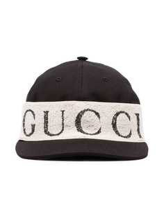 Gucci бейсбольная кепка Rub с принтом логотипа
