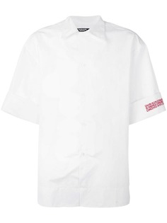 Calvin Klein 205W39nyc рубашка с контрастным логотипом