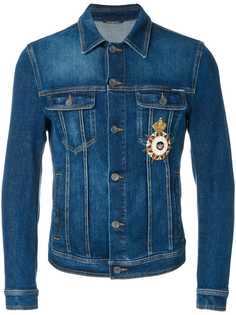 Dolce & Gabbana джинсовая куртка с нашивками