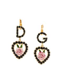 Dolce & Gabbana серьги-подвески с розами