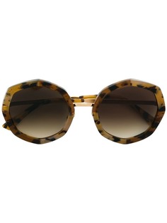 Face À Face tortoiseshell round sunglasses