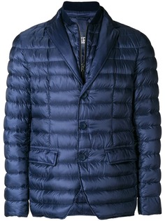 Herno пиджак с многослойным эффектом и перьевым наполнителем