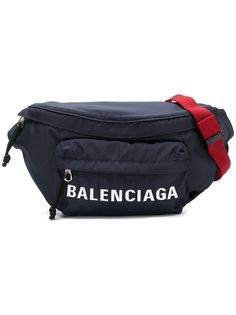 Balenciaga поясная сумка с принтом логотипа