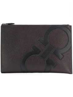 Salvatore Ferragamo клатч с логотипом