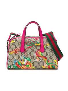 Gucci Kids сумка GG Supreme с принтом дракона