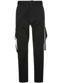 White Mountaineering спортивные брюки с лямками