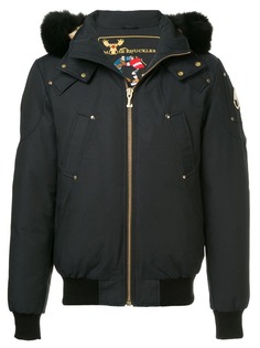 Moose Knuckles куртка-бомбер с капюшоном