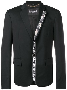 Just Cavalli блейзер с контрастной отделкой