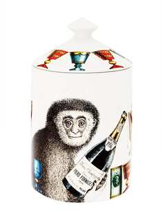 Fornasetti ароматизированная свеча с принтом обезьяны