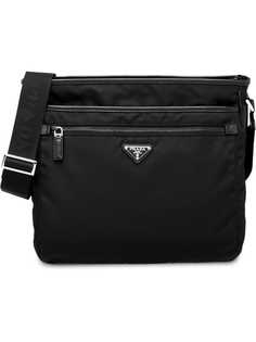 Prada logo messenger bag