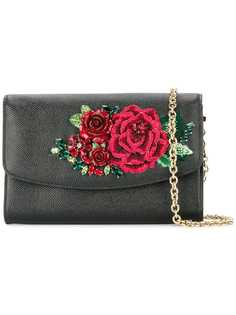 Dolce & Gabbana клатч с цветочной вышивкой
