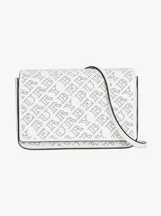 Burberry кошелек с перфорацией с логотипом и со съемной ручкой