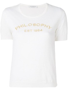 Philosophy Di Lorenzo Serafini футболка с вышитым логотипом