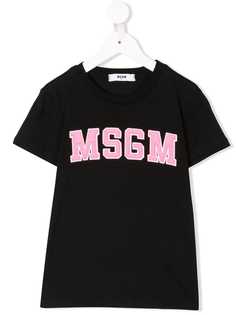 Msgm Kids футболка с логотипом
