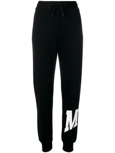 MSGM спортивные брюки с пальмовым принтом и логотипом