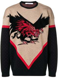 Givenchy джемпер с контрастным дизайном