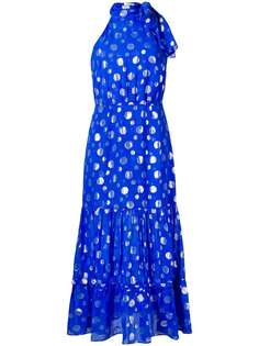 Rixo London платье миди с вырезом-петлей халтер