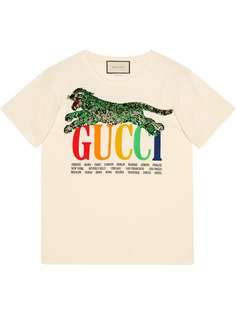 Gucci футболка с принтом тигра Gucci Cities