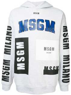 MSGM толстовка с капюшоном и логотипами