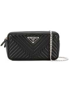 Prada стеганая сумка через плечо