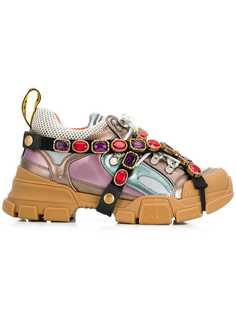 Gucci кроссовки с панельным дизайном