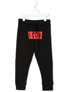 Dsquared2 Kids спортивные брюки с принтом Icon